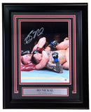 Bo Nickal Signed Framed 8x10 UFC Choke Photo JSA ITP