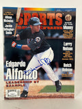 Edgardo Alfonzo Autographed Sports Spectrum Magazine (July-August 2001) JSA COA