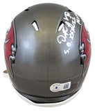 Buccaneers Dexter Jackson Authentic Signed Speed Mini Helmet BAS Witnessed