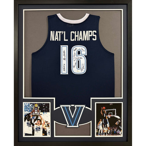 Villanova 2016 Team Autographed Signed Framed National Champions Jersey JSA