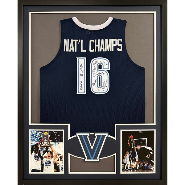 Villanova 2016 Team Autographed Signed Framed National Champions Jersey JSA