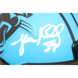 Luke Kuechly Autographed/Signed Carolina Panthers Rave Mini Helmet Beckett 51635