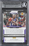 Lakers Shaquille O'Neal Signed 2020 Panini Prizm Prizms Hyper #207 Card BAS Slab