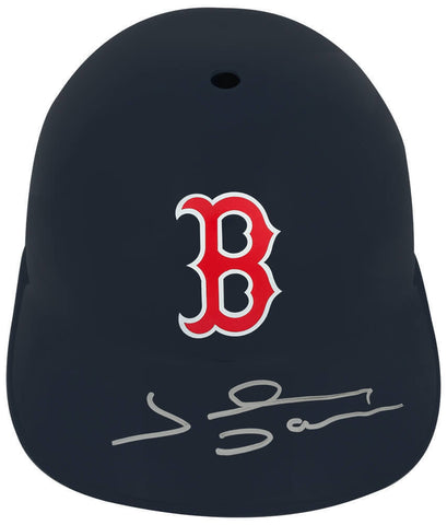 Johnny Damon Signed Boston Red Sox Replica Souvenir Batting Helmet - (SS COA)