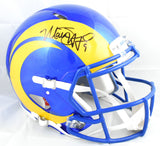 Matthew Stafford Autographed Rams F/S Speed Authentic Helmet - Beckett W Holo