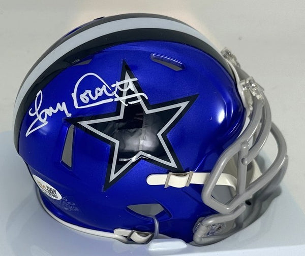 Cowboys HOF'er TONY DORSETT Signed Riddell FLASH Speed Mini Helmet AUTO - JSA