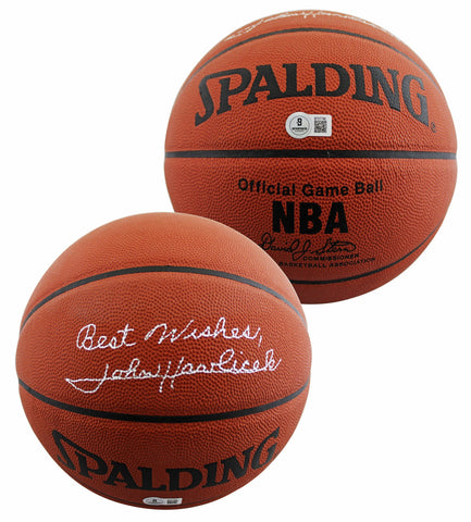 Celtics John Havlicek Signed Spalding Official NBA Game Basketball BAS #BT57796