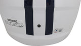 Dak Prescott Autographed Dallas Cowboys Flat White F/S Helmet Beckett 39752