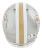 Drew Brees Signed New Orleans Saints Flash Mini Speed Helmet BAS