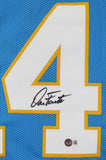 Dan Fouts Authentic Signed Powder Blue Pro Style Jersey BAS Witnessed