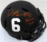 DEVONTA SMITH AUTOGRAPHED ALABAMA ECLIPSE MINI HELMET "HEISMAN" BECKETT 191981