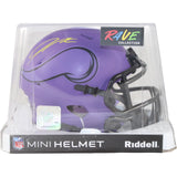 Jordan Addison Autographed Minnesota Vikings Mini Helmet Rave Beckett 50965