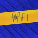 FRAMED Autographed/Signed MICHAEL PORTER JR 33x42 Royal Blue Jersey PSA/DNA COA