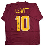 Autographed/Signed Sam Leavitt Arizona State Maroon College Jersey Beckett COA