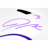 Jordan Addison Autographed Minnesota Vikings F/S Helmet 24 Alt Beckett 51160