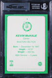 Celtics Kevin McHale Signed 1984 Star Celtics Champs #3 5x7 Card BAS Slabbed