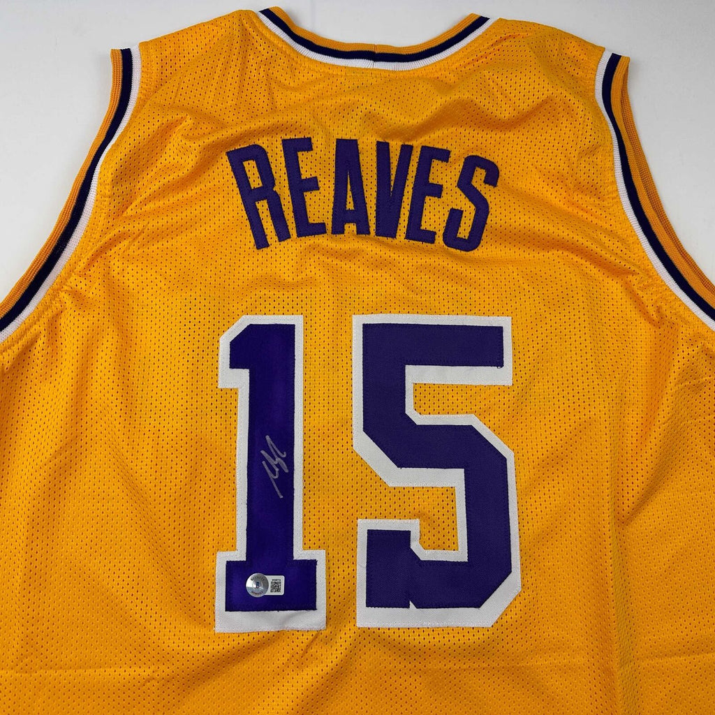 Autographed/Signed Austin Reaves Los Angeles LA Yellow Jersey Beckett ...