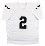 Ashton Jeanty Authentic Signed White Pro Style Jersey Autographed BAS Witnessed