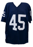 Rudy Ruettiger (NOTRE DAME) Signed Navy TB Custom Football Jersey (SCHWARTZ COA)