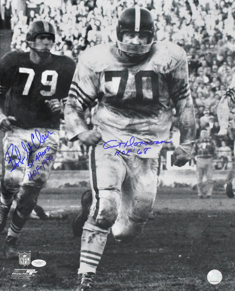 Art Donovan & Bob St. Clair HOF Signed/Autographed 16x20 Photo 49ers JSA 212488