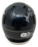 Jordan Mailata Signed Philadelphia Eagles Alternate Black Mini Speed Helmet BAS