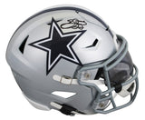 Cowboys Emmitt Smith Signed Flex Midi Replica Mid Size Helmet BAS Witnessed