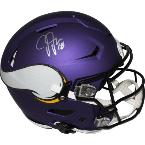 Justin Jefferson Signed Minnesota Vikings SpeedFlex Helmet BAS 42718