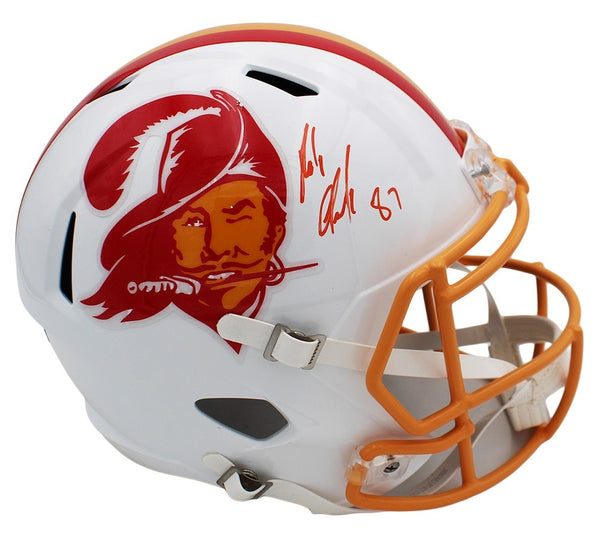 Rob Gronkowski Signed Tampa Bay Buccaneers Speed Full Size Throwback Helmet