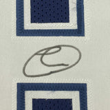 Framed Autographed/Signed CeeDee Lamb 33x42 Dallas Split White Jersey JSA COA