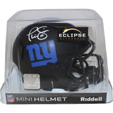 Phil Simms Autographed New York Giants Mini Helmet Eclipse Beckett 43246