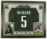 Donovan McNabb Signed Philadelphia Eagles 35"x43" Framed Jersey (JSA & PIA) Q.B.