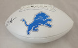 AIDAN HUTCHINSON SIGNED DETROIT LIONS F/S REPLICA LOGO FOOTBALL BECKETT QR