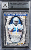 Cowboys Emmitt Smith Authentic Signed 1997 Zenith #147 Card Auto 10! BAS Slabbed