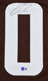 Quinshon Judkins Autographed Brown Pro Style Jersey - Beckett W Hologram *Black