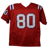 Irving Fryar Autographed/Signed Pro Style Red XL Jersey JSA 21913