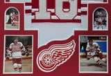 FRAMED DETROIT RED WINGS VLADIMIR KONSTANTINOV AUTOGRAPHED SIGNED JERSEY JSA COA