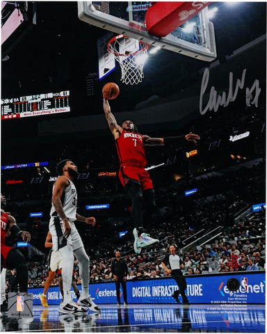 Cam Whitmore Houston Rockets Signed 8" x 10" Dunk vs. San Antonio Spurs Photo