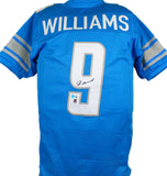 Jameson Williams Autographed Blue Pro Style Jersey - Beckett W Hologram *Black