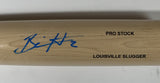 Brewers BILL HALL Signed Louisville Slugger Blond Bat AUTO - BAS