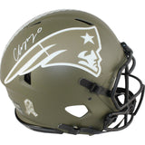 Christian Gonzalez Signed New England Patriots Pro 22 STS Helmet Beckett 50900