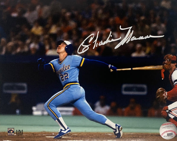 Brewers AL Champ CHARLIE MOORE Signed 8x10 Photo #7 AUTO - 1982 World Series