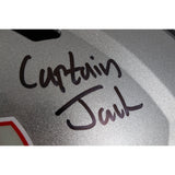 Jack Sawyer Signed Ohio State 24 Champs F/S Helmet Captain Jack Beckett 50058
