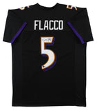 Joe Flacco Authentic Signed Black Pro Style Jersey Autographed BAS Witnessed