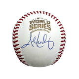 Autographed/Signed John Lackey 2016 World Series Rawlings ROML Baseball JSA COA