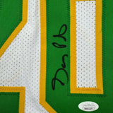 Framed Autographed/Signed Gary Payton 35x39 Seattle White Jersey JSA COA