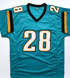 Fred Taylor Autographed Teal Pro Style Jersey w/11,695 Rush Yds. -Beckett W Holo