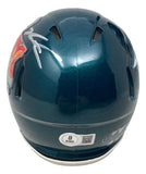 Jalen Carter Signed Philadelphia Eagles Super Bowl 59 Mini Speed Helmet BAS
