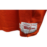 Dave Widell Signed Broncos Game Used Wilson Orange Jersey BAS 45055