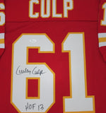 Kansas City Chiefs CURLEY CULP Signed Custom Red Jersey AUTO w/ "HOF '13" - JSA