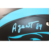 Steve Smith Signed Carolina Panthers Helmet Proline Alt 22 Agent 89 RAD 58619
